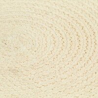 Placemats 6 st rond 38 cm katoen natuurlijk 3