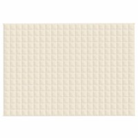 Verzwaringsdeken 155x220 cm 11 kg stof lichtcr&egrave;mekleurig 3