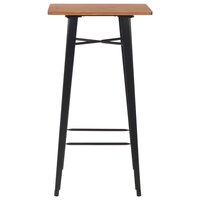 3-delige Barset staal zwart 3