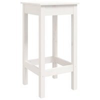 3-delige Barset massief grenenhout wit 8