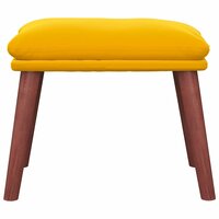 Voetenbank 45x29,5x35 cm fluweel mosterdgeel 3