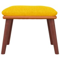 Voetenbank 45x29,5x35 cm stof en kunstleer mosterdgeel 3