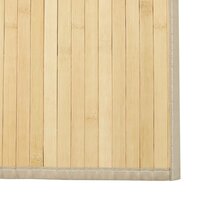 Vloerkleed rechthoekig 60x200 cm bamboe lichtnaturel 6