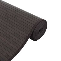 Vloerkleed rechthoekig 60x300 cm bamboe donkerbruin 4