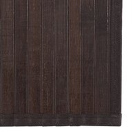 Vloerkleed rechthoekig 60x300 cm bamboe donkerbruin 6