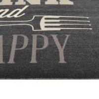 Keukenmat wasbaar keukenprint 45x150 cm fluweel zwart 4