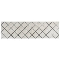 Keukenmat wasbaar geblokt 60x180 cm fluweel 2