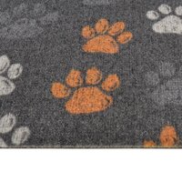 Keukenmat wasbaar potenprint 45x150 cm fluweel 4