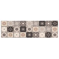 Keukenmat Grijs-beige moza&iuml;ek 150 x 45 cm 2