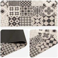 Keukenmat Grijs moza&iuml;ek 150 x 45 cm 100% Polyamide 3