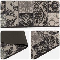 Keukenmat zwarte moza&iuml;ek 150 x 45 cm 100% Polyamide 3