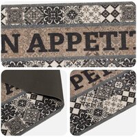 Keukenmat Grijs bon appetit 150 x 45 cm 100% Polyamide 3