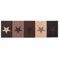 Keukenmat Rode sterren 150 x 45 cm 100% Polyamide 2