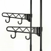 Kledingrek 55x28,5x175 cm staal en ongeweven stof zwart 3