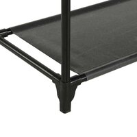 Kledingrek 55x28,5x175 cm staal en ongeweven stof zwart 6