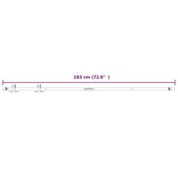 Ophangset voor minischuifdeur 183 cm koolstofstaal wit 6