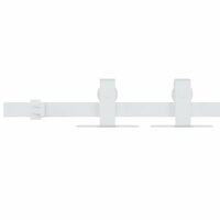 Ophangset voor minischuifdeur 200 cm koolstofstaal wit 3