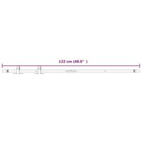 Ophangset voor minischuifdeur 122 cm koolstofstaal wit 6