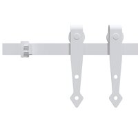 Ophangset voor minischuifdeur 152 cm koolstofstaal wit 3