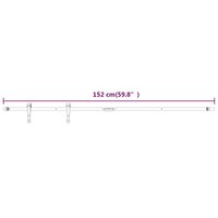 Ophangset voor minischuifdeur 152 cm koolstofstaal wit 6