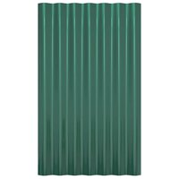 Dakpanelen 36 st 60x36 cm gegalvaniseerd staal groen 4