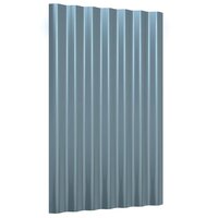 Dakpanelen 36 st 60x36 cm gegalvaniseerd staal grijs 3