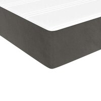 Pocketveringmatras medium 80x200x20 cm fluweel donkergrijs 5