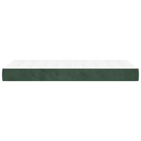 Pocketveringmatras medium 80x200x20 cm fluweel donkergroen 4