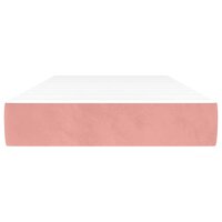 Pocketveringmatras medium 80x200x20 cm fluweel roze 3