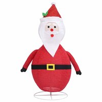 Kerstman decoratief LED 60 cm luxe stof 5