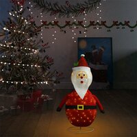 Kerstman decoratief LED 90 cm luxe stof 3
