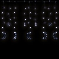 Lichtslinger ster en maan afstandsbediening 345 LED&amp;apos;s koudwit 4