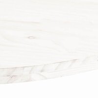 Tafelblad ovaal 70x35x2,5 cm massief grenenhout wit 6