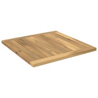Tafelblad 48,5 x 49 x 2 cm Rechthoekig Massief Acaciahout Wit 3