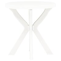 Bistrotafel &Oslash;70 cm kunststof wit 2