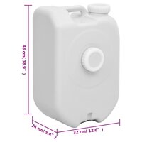 Watertank draagbaar 24 L grijs 9