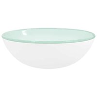 Wasbak 35x12 cm gehard glas wit 2