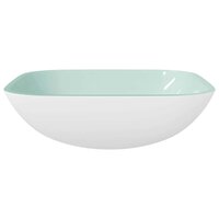Wasbak 42x42x14 cm glas wit 3