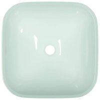 Wasbak 42x42x14 cm glas wit 4