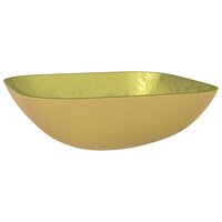 Wasbak 42x42x14 cm glas goudkleurig 2