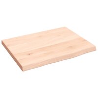 Wastafelblad 40x30x2 cm onbehandeld massief hout 2