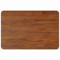 Wastafelblad 60x40x1,5cm behandeld massief hout donkerbruin 2