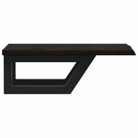 Badkamer wandschap staal en massief eikenhout 5