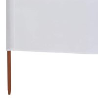 Windscherm 6-panelen 800x80 cm stof wit 5