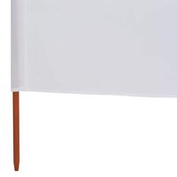 Windscherm 5-panelen 600x80 cm stof zandwit 5