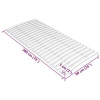 Lattenbodem met 24 latten 90x200 cm 7