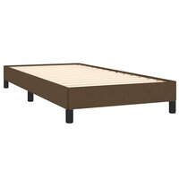 Bedframe zonder matras 90x190 cm stof donkerbruin 4