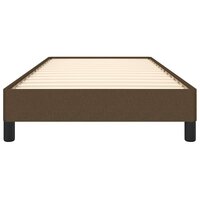 Bedframe zonder matras 90x190 cm stof donkerbruin 5