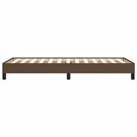 Bedframe zonder matras 90x190 cm stof donkerbruin 6