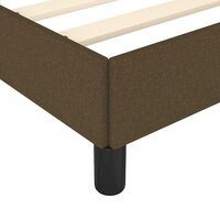 Bedframe zonder matras 90x190 cm stof donkerbruin 7